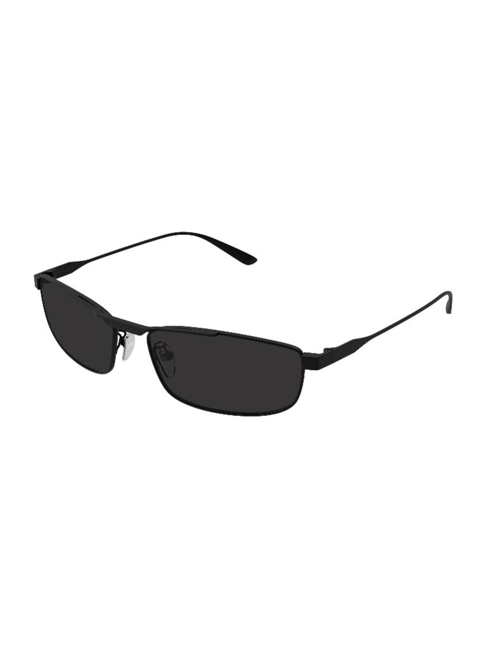 New Balenciaga Unisex Sunglasses Black Grey Lens Metal Frame BB0451S 001 61
